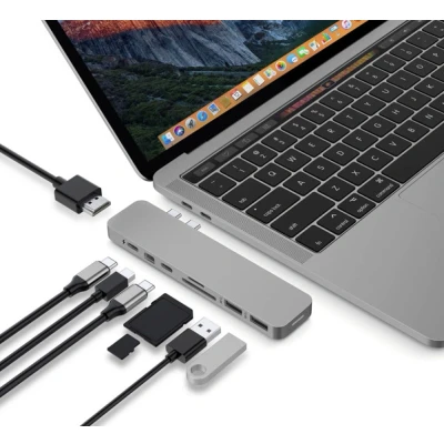 Image de Hyper Pro 8 en 2 MacBook Hub gris GN28D GRAY