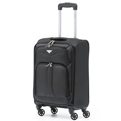 Image de Flight Knight Lightweight 4 Wheel 800D Soft Case Suitcase Robust Anti Crack Cabin Carry on Hand Luggage Approved for Over 100 Airlines Including easyJet, BA &amp; Many More!