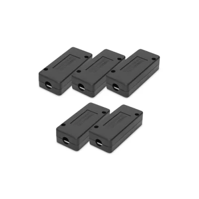 Image de DIGITUS Module de Connexion LSA Cat 7 5 pièces Blindé Borne Cat7 autodénudante AWG 22 à 26 pour câbles Ethernet, réseau, Pose, d&#039;installation Noir