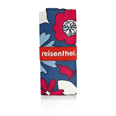 Image de reisenthel mini maxi shopper plus florist indigo sac à provisions pliable au design attrayant résistant l&#039;eau