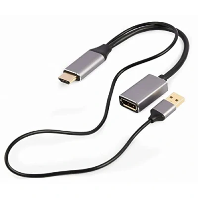 Image de Adaptateur DisplayPort vers HDMI GEMBIRD A HDMIM DPF 02 Noir 4K Ultra HD