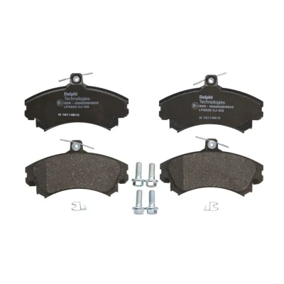 Image de DELPHI LP3533 Jeu de plaquettes frein avec indicateur d&#039;usure tôle anti bruit accessoires MITSUBISHI: Colt 6, VI CZC Cabriolet
