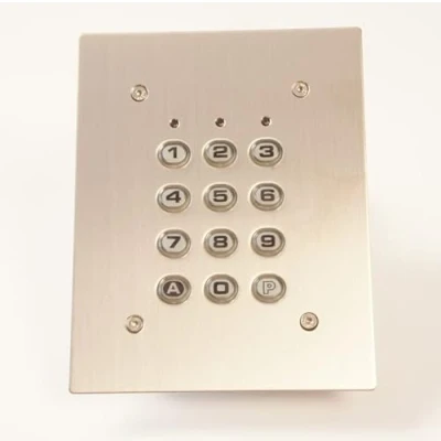Image de CLAVIER A CODE FILAIRE TOUCHES ABS PLASTRON INOX AUTOMATISME PORTAIL DIGICODE