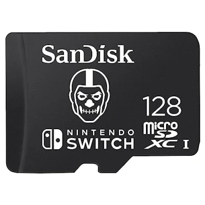Image de SanDisk 128 Go microSDXC, USH I Carte, pour les consoles Nintendo Switch, édition Fortnite, jusqu&#039;à 100 Mo/s Produit sous licence Nintendo, UHS I, Class 10, U3
