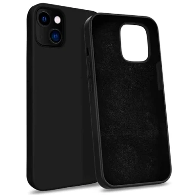 Image de MyGadget Coque Compatible avec Apple iPhone 14 Plus Case Protection Rigide Anti Choc Doublure Microfibre Noir