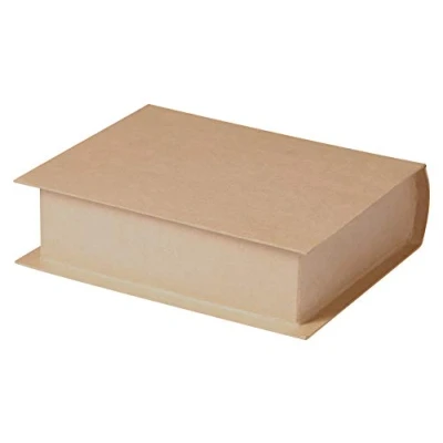 Image de Décopatch BT070C Un support en papier brun mâché 17x10x12 cm, Boîte livre