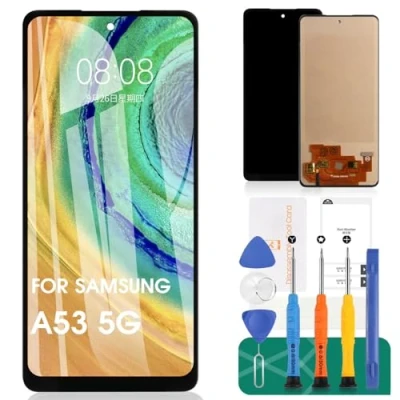 Image de Écran de remplacement non original pour Samsung A53 5G SM A536B, A536B/DS, A536U Digitizer tactile Assemblée Pièces réparation Galaxy LCD Affichage (pas fonction