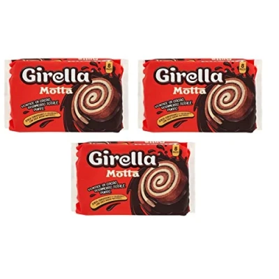 Image de Motta Girella Snack Dolce da forno con farcitura al cacao Pâtisserie sucrée avec remplissage de (8 x 35 g) 280 g