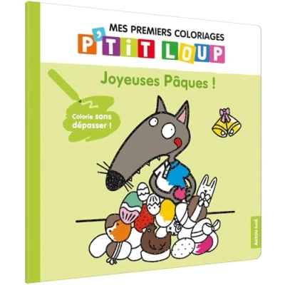 Image de MES PREMIERS COLORIAGES P&#039;TIT LOUP JOYEUSES PÂQUES