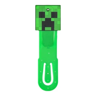 Image de Paladone Lampe de lecture LED Minecraft Creeper à clipser et marque page, alimentée par piles, accessoires sous licence officielle Gifts for Gamers pour les fans culture pop, enfants, adultes