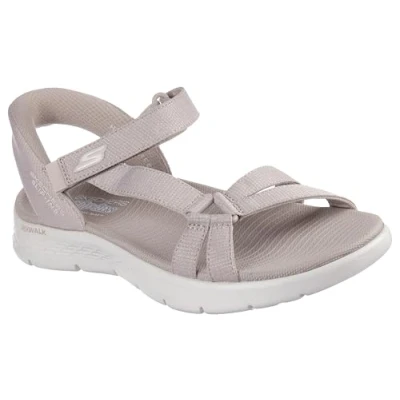 Image de Skechers Femme GO Walk Flex Sandal Illuminate, Taupe, 37 EU