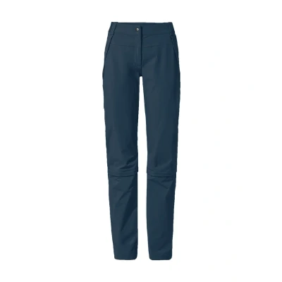 Image de VAUDE Women&#039;s Farley Stretch Capri T Zip Pants III Pantalon, Dark Sea, 44 Kurz Femme