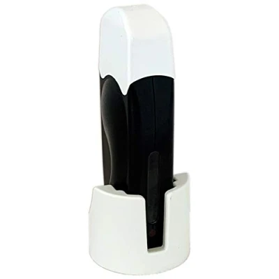 Image de EpilWax Chauffe Cire Épilation Professionnelle avec Support Compatible Cartouches Roll On 100 ml Gamme Solo Noir/Blanc