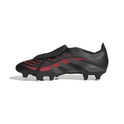 Image de adidas Performance Predator League FOLD OVER Tongue SOFT Ground Chaussures de foot à lamelles, Homme, Taille: 46, Core black/grey four/lucid red