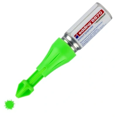 Image de edding 8870 marqueur spray zone inaccessible Marxman 1 vert fluorescent marquage de trous forage jusqu&#039;à 50 mm profondeur peinture à la craie fluorescente