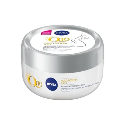 Image de NIVEA Q10 Baume corporel 4 en 1 Fermeté + Remodelant (1 x 300 ml), Soin du corps raffermissant et intensément hydratant, Crème pour le au Extrait de Soja