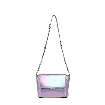 Image de collezione alessandro Sac porté épaule Univers en matière douce et brillante 23 cm x 18 8 cm, bleu, Taille unique