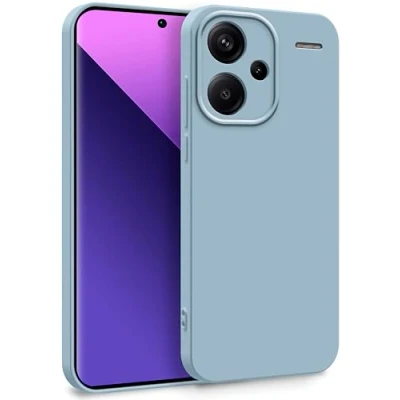 Image de MyGadget Coque pour Xiaomi Redmi Note 13 Pro Plus 5G Case Protection Rigide Anti Choc avec Doublure Microfibre Bleu Clair