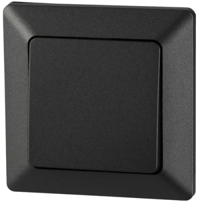 Image de Interrupteur va et vient encastré IP44, tout en un, série C1, anthracite