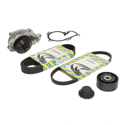 Image de SNR KAP859.490 Pompe à eau+Jeu de courroie trapézoïdale nervures PEUGEOT: 308 II 3/5 portes, CITROËN: C Elysée Berline