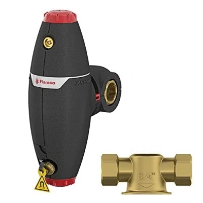 Image de Flamco XStream Vent Clean DN20 (A)22 mm séparateur d&#039;air chauffage central, réduit les pertes de chaleur 11071