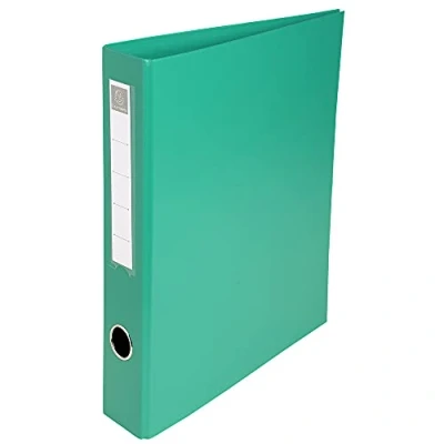 Image de Exacompta réf. 51643E 1 Classeur rembordé PVC 4 anneaux en D de 40 mm sur la 3ème couverture Dos 60 Dimensions extérieures : 32 x 29 cm Format à classer A4 Maxi Coloris vert