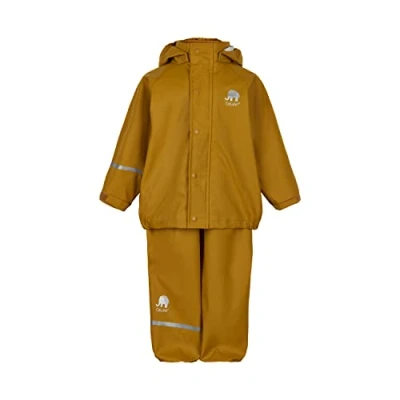 Image de Celavi Basic PU Rain Set Blouson de Pluie, Buckthorn Brown, 110 Mixte Enfant