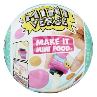 Image de Miniverse MGA Make It Mini Food Cafe Series 2 Jeu DIY en Résine dans Un Emballage Opaque Découvre des Ingrédients et Accessoires de Cuisine Surprise Idéal à Partir 8 Ans