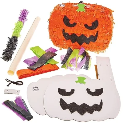 Image de Baker Ross FX869 Kit pinata citrouille 1 kit, de création d&#039;Halloween pour enfants
