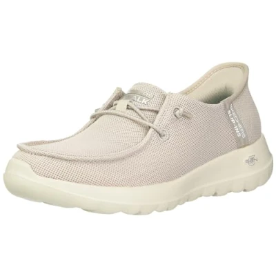 Image de Skechers Go Walk Joy Chaussures décontractées à bout mocassin mains libres pour femme, taupe, 38 EU