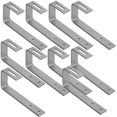 Image de Avoltik Lot de 10 Crochets toit photovoltaïque pour bitume, ardoise et tuiles I solaires qualité supérieure en acier inoxydable robuste Fixation sûre durable