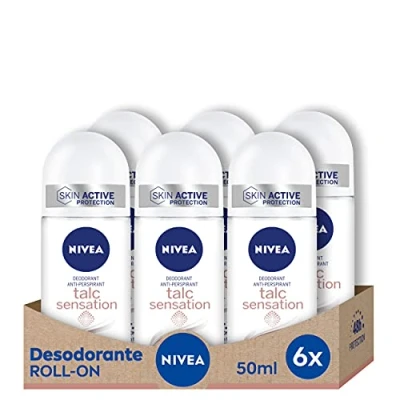 Image de Nivea Talc Sensation Roll On Deodorant 6 x 50 ml