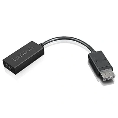 Image de Lenovo 4X90R61023 câble vidéo et adaptateur 0,225 m DisplayPort HDMI Type A (Standard) Noir Neuf