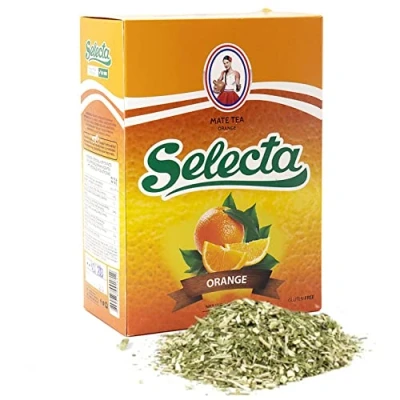 Image de Selecta Yerba Maté Orange : 0,5 kg+échantillon cadeau (40g) Boisson énergisante et tonique, riche en vitamines antioxydants! Accélère le métabolisme. Ne contient pas de sucre.