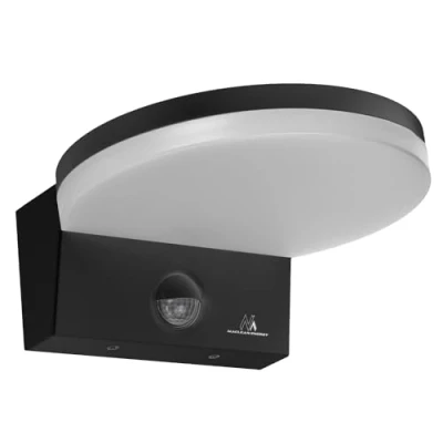 Image de Maclean MCE344 B Lampe LED à détecteur de mouvement PIR noir 15W IP65 1560lm blanc neutre (4000K)