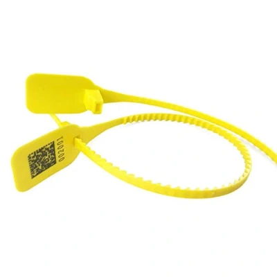 Image de Zhengcheng (R) Sécurité étiquettes numérotées Pull Ties Secure Anti tamper joints (100 x jaune)