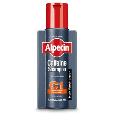 Image de Alpecin Shampooing à la caféine C1 1 x 250 ml stimulant contre chute héréditaire des cheveux pour améliorer croissance chez les hommes