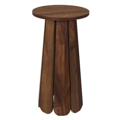 Image de HOME DECO FACTORY, HD0350, d&#039;Appoint D30 cm, Modèle Will, Collection Softness, Mobilier, Table et Bureau, Console Sellette, 30x55x30 Marron