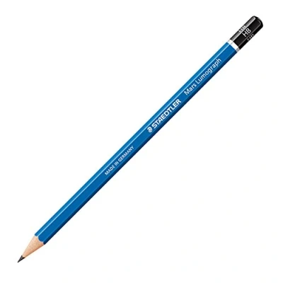 Image de Staedtler Mars Lumograph 100, crayons graphites de type HB pour dessin technique et artistique, Boîte en carton avec 12 assortis, 100 VE