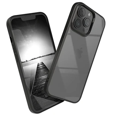Image de EAZY CASE coque de protection hybride transparente compatible avec iPhone 13 Pro, ultra contre les chocs, résistante aux chocs et rayures, fine l&#039;appareil