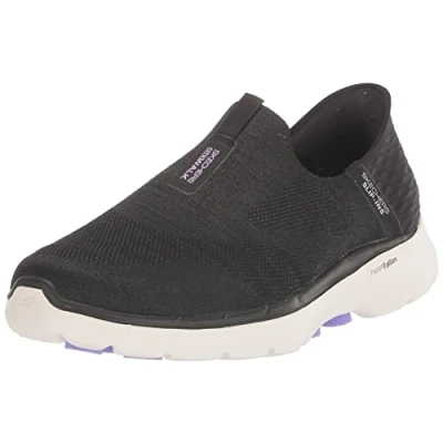 Image de Skechers Go Walk 6, Basket Femme, Noir, 43 EU