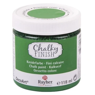 Image de Rayher Peinture effet craie «Chalky Finish», vert pervenche, 1 pot, 118ml, solution aqueuse, arts créatifs, décoration vintage 38867426