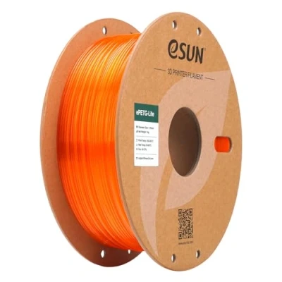Image de eSUN PETG Filament 1.75mm, Haute Résistance, Bobine de 1KG (2.2 LBS) d&#039;Impression 3D pour Imprimantes 3D,Orange