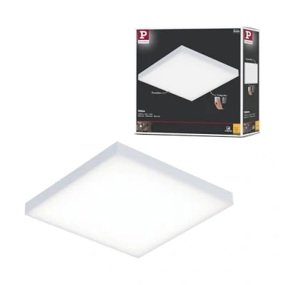 Image de Paulmann 79820 Panneau LED Velora carré incl. 1x12 watts gradable Éclairage de plafond Blanc dépoli lumineux Métal Luminaire 3000 K