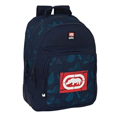 Image de Safta ECKO UNLTD. Peaks Sac à dos scolaire pour enfants de différents âges, confortable et polyvalent, qualité résistance, 32 x 15 42 cm, bleu marine, Estándar, Décontracté