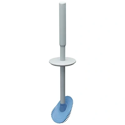 Image de Tiger Swoop®, Brosse WC Flexible Gris Clair, 86x86x400mm