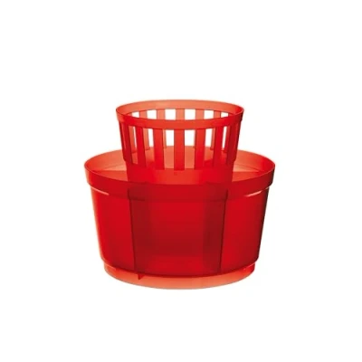 Image de Excelsa Rainbow Rouge Égouttoir à Couverts Rond 15 Cm.