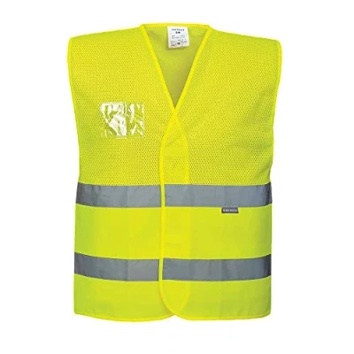 Image de Portwest Gilet HV semi maille, Couleur: Jaune, Taille: 4X/5X, C494YER4X/5X