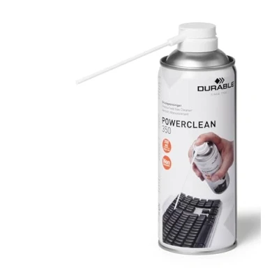 Image de DURABLE Spray Dépoussiérant Non Inflammable POWERCLEAN® 350 Bombe Depoussiérante PC et Matériel Bureau 6x350 ml