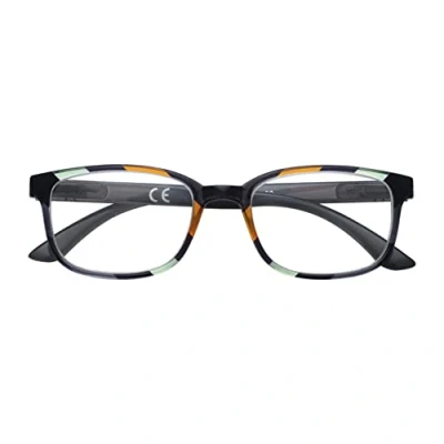 Image de Zippo Lunettes de lecture de, faites avec un cadre lignes douces, idéale pour les hommes et femmes, dioptrie +1,50, noir